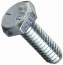 Zinc-plated hex head bolt, 3-inch length, 1/4-20 coarse thread, Grade 5 steel, suitable for outdoor use
